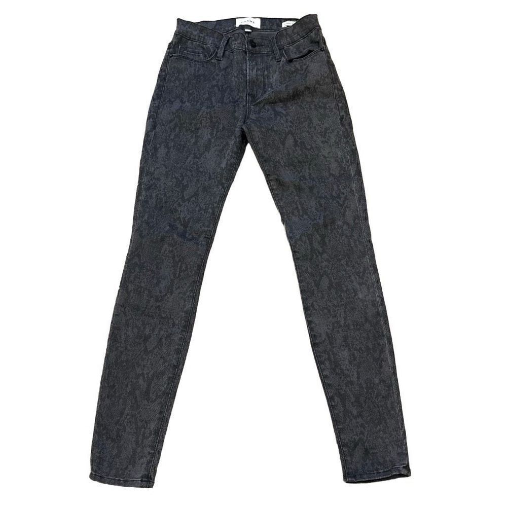 FRAME le skinny de Jeanne snake print  jeans size 27